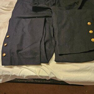 INC NEW Size 14 Black Slacks with gold embleshments